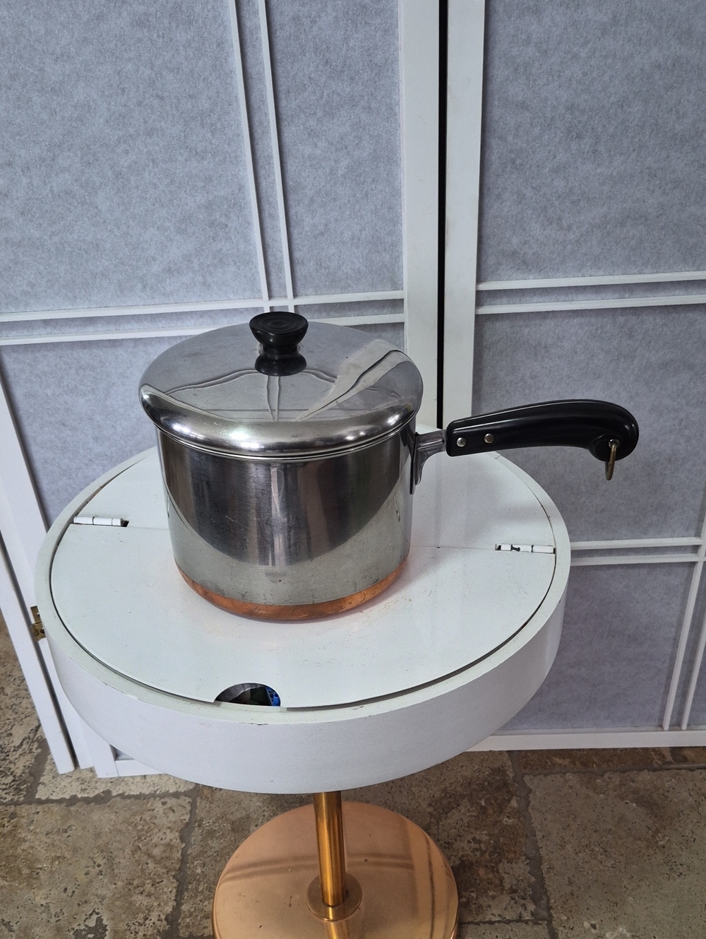 Revere Ware 2 Qt Copper Bottom Sauce Pot
